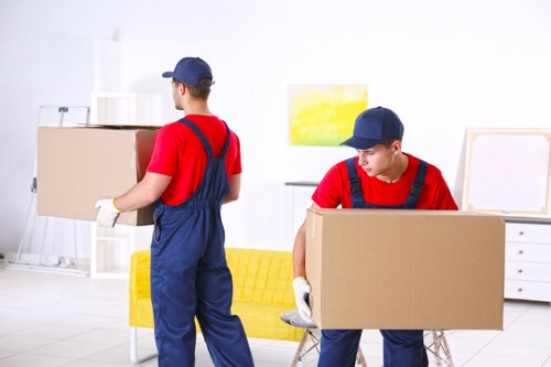 Removal team planning a flat move in Uxbridge