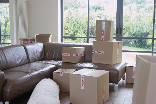 Home belongings packed for temporary Uxbridge storage